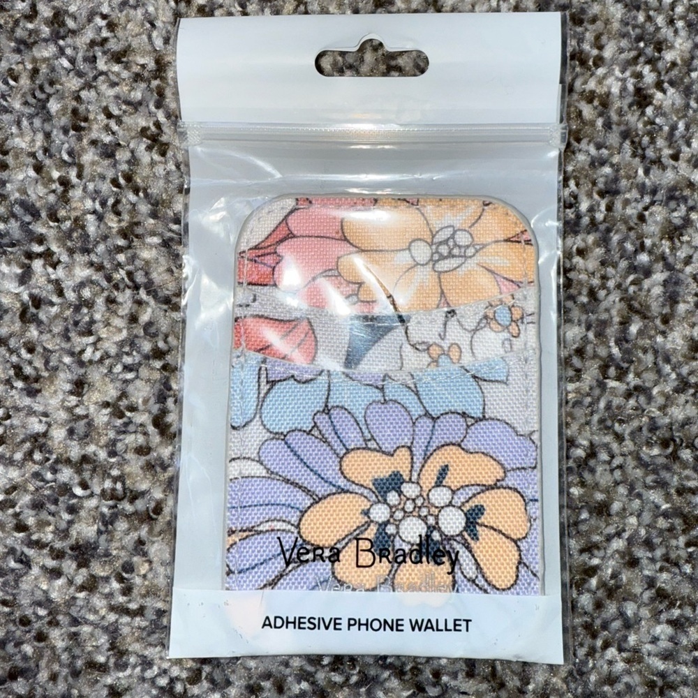 Vera Bradley floral adhesive phone case card holder